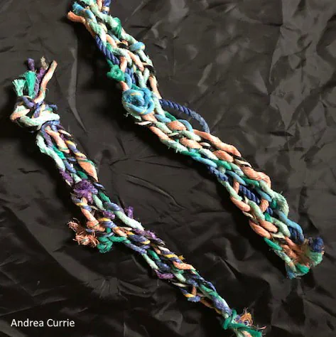 Two Strands Of Multicoloured Braided Cord Andrea Currie