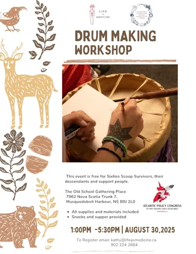 Drum Flyer With Logos