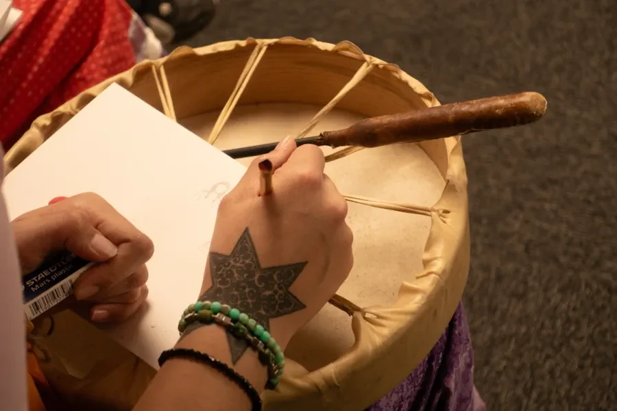 Hands Making A Drum